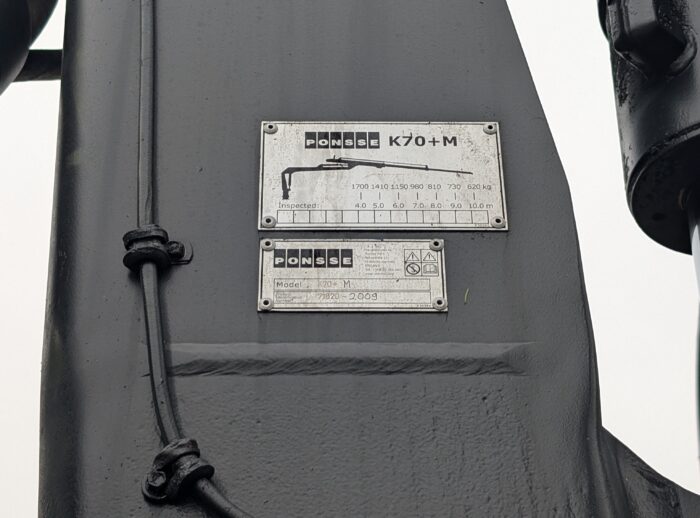 Forwarder PONSSE Wisent 2010 r. K70+M żuraw tabliczka Forwarder PONSSE Wisent 2010 r. K70+M żuraw tabliczka